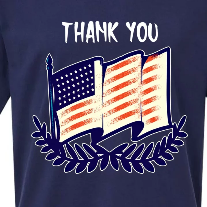 Veterans Day Memorial For Ex Military Service Thank You Gift Sueded Cloud Jersey T-Shirt