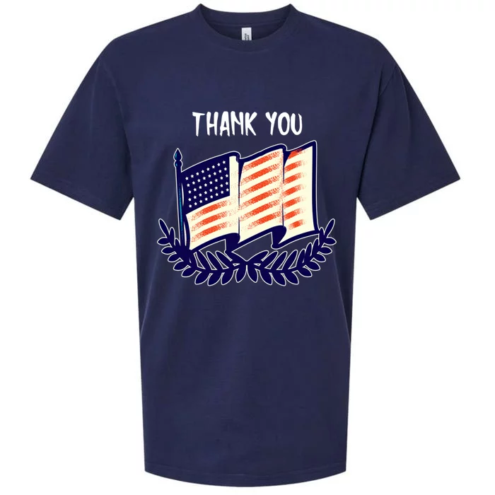 Veterans Day Memorial For Ex Military Service Thank You Gift Sueded Cloud Jersey T-Shirt