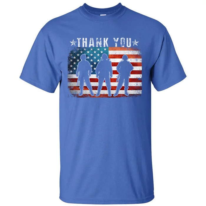 Veterans Day Memorial Gift Thank You Gift Proud Patriotic Cool Gift Tall T-Shirt