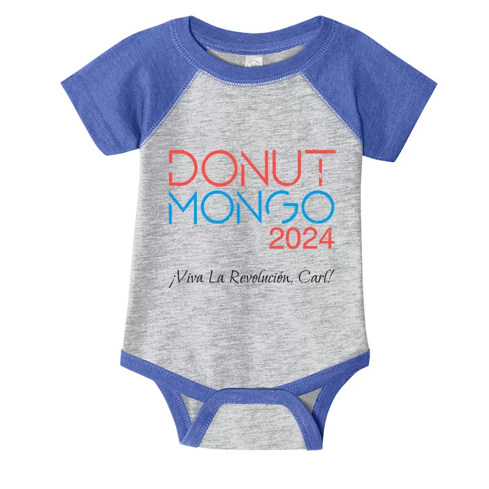 Vintage Donut Mongo 2024 Retro Dungeon Crawler Carl Meme Infant Baby Jersey Bodysuit