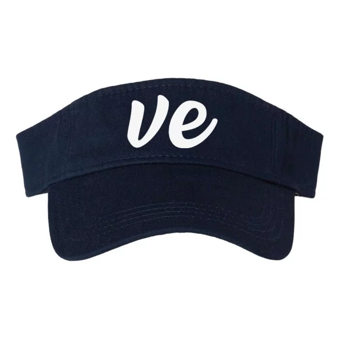 Valentine's Day Matching Couple Him & Her Love Part 2 Valucap Bio-Washed Visor