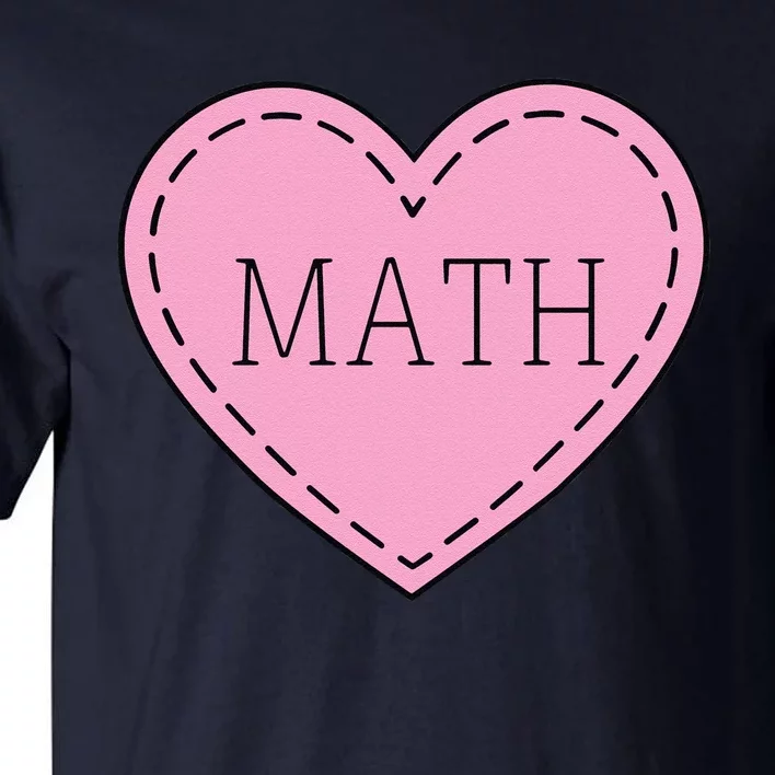 Valentine's Day Math Heart Design Tall T-Shirt