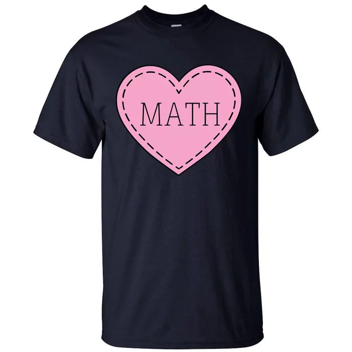 Valentine's Day Math Heart Design Tall T-Shirt