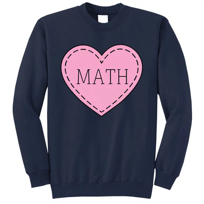 Valentine's Day Math Heart Design Tall Sweatshirt