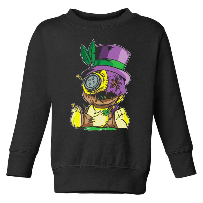 Voodoo Doll Mardi Gras New Orleans Louisiana Parade Toddler Sweatshirt