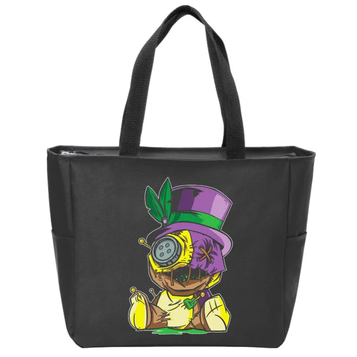 Voodoo Doll Mardi Gras New Orleans Louisiana Parade Zip Tote Bag