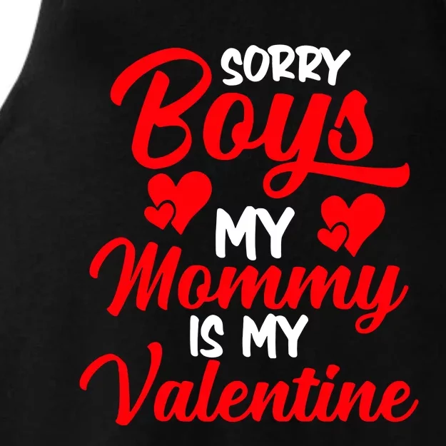 Valentines Day My Valentin Love Mommy Mom Ladies Tri-Blend Wicking Tank