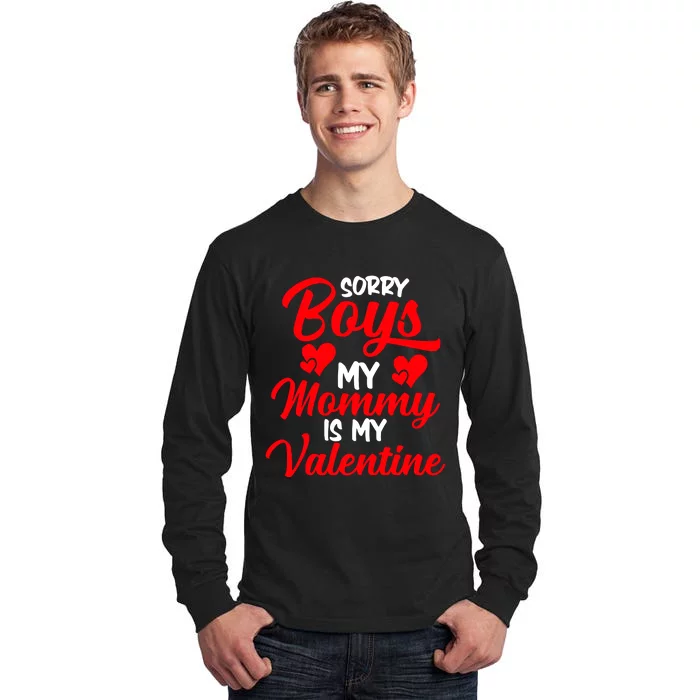 Valentines Day My Valentin Love Mommy Mom Tall Long Sleeve T-Shirt