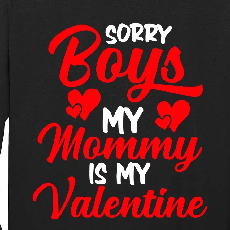 Valentines Day My Valentin Love Mommy Mom Tall Long Sleeve T-Shirt