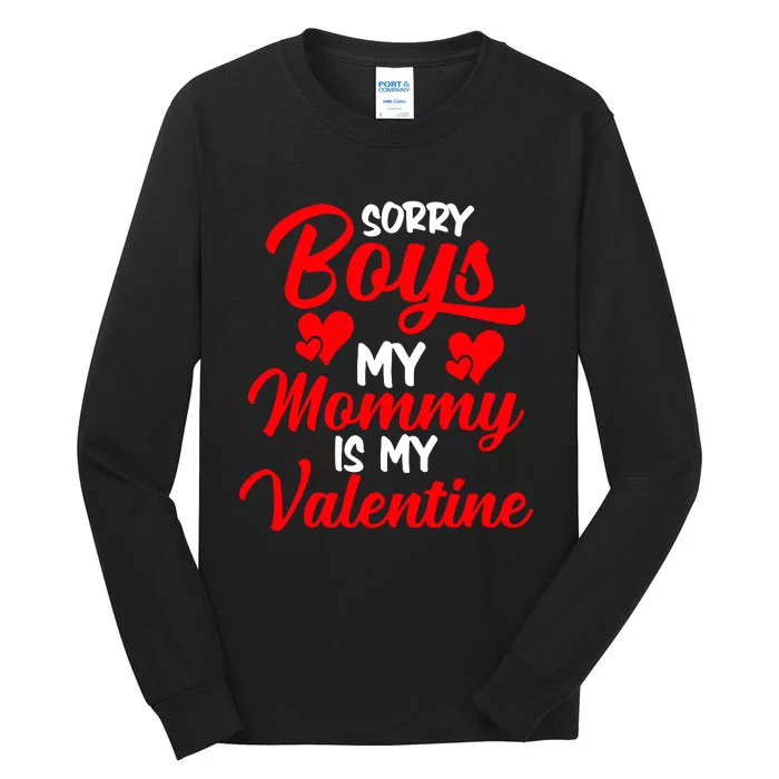 Valentines Day My Valentin Love Mommy Mom Tall Long Sleeve T-Shirt