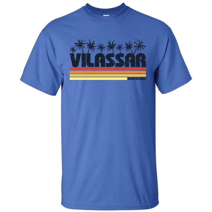 Vilassar De Mar Barcelona Retro Tourism Gift Tall T-Shirt