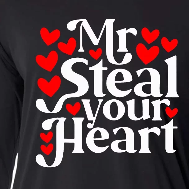 Valentines Day Mr Steal Your Heart Valentine Cooling Performance Long Sleeve Crew