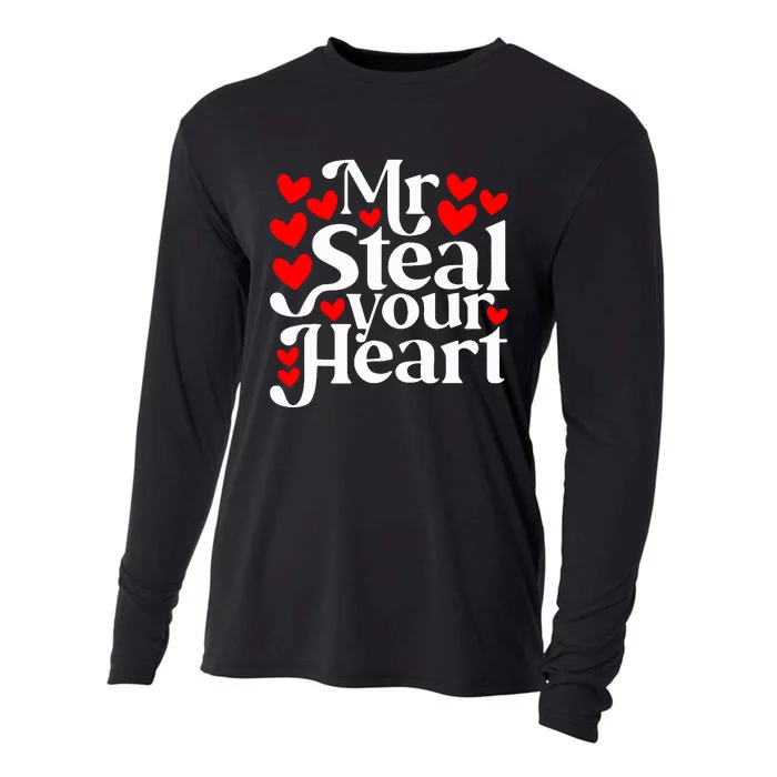 Valentines Day Mr Steal Your Heart Valentine Cooling Performance Long Sleeve Crew