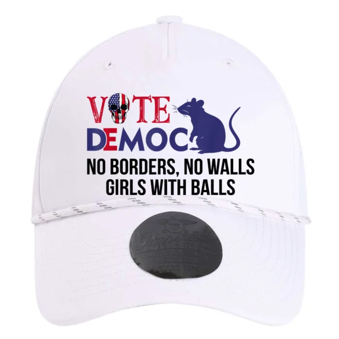 Vote Democrat No Borders No Walls Girls With Balls Performance The Dyno Cap