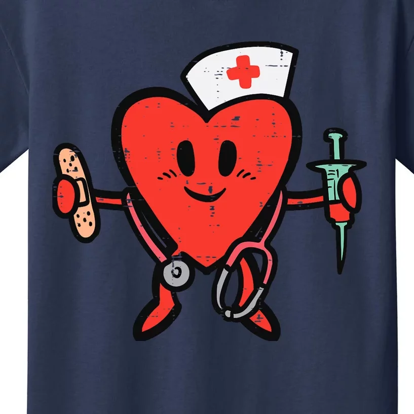 Valentines Day Nurse Heart Cute Nursing Scrub Top RN Wo Kids T-Shirt