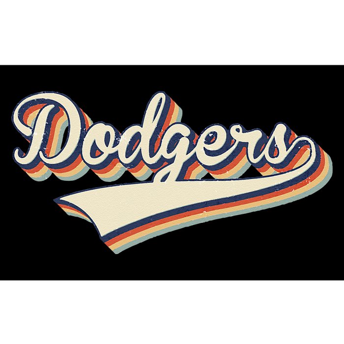 Vintage Dodgers Name Throwback Retro Apparel Gift Bumper Sticker