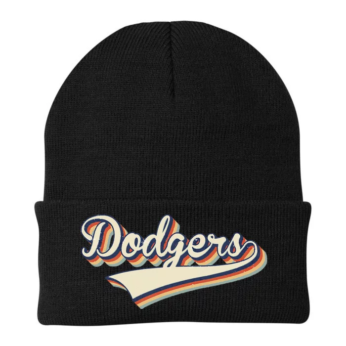 Vintage Dodgers Name Throwback Retro Apparel Gift Knit Cap Winter Beanie