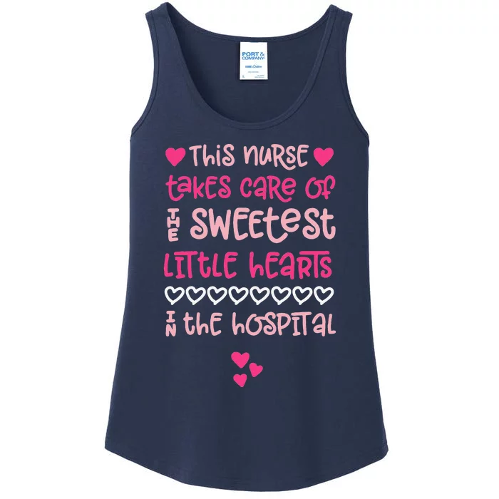 Valentine's Day Nurses Cute Sweetest Patients Ladies Essential Tank