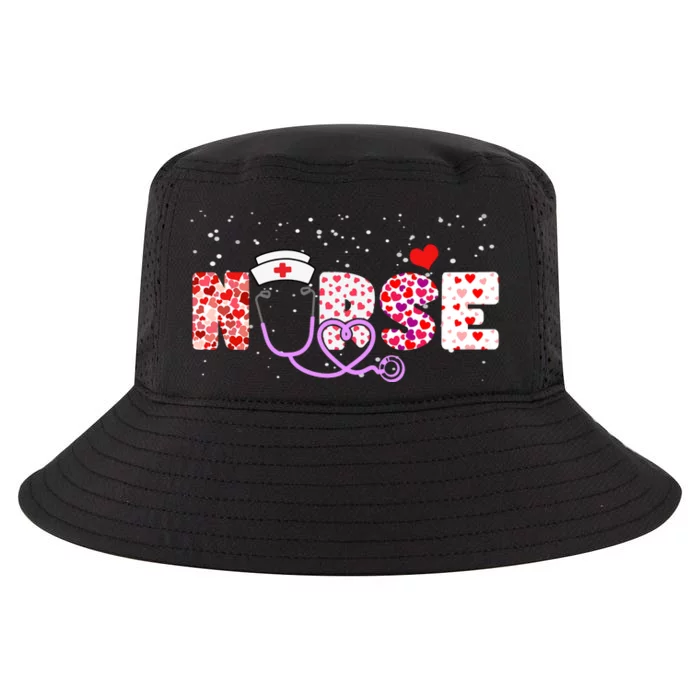 Valentines Day Nurse Logo Cool Comfort Performance Bucket Hat