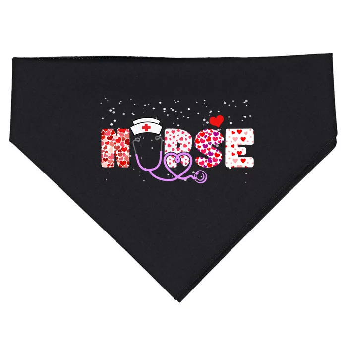 Valentines Day Nurse Logo USA-Made Doggie Bandana