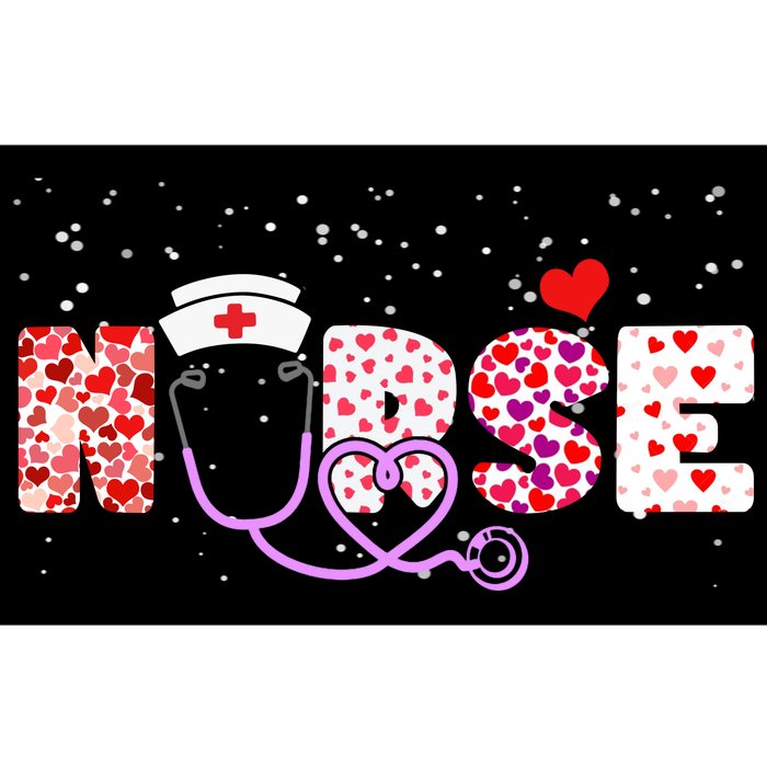 Valentines Day Nurse Logo Bumper Sticker