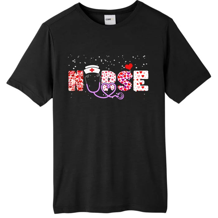 Valentines Day Nurse Logo ChromaSoft Performance T-Shirt