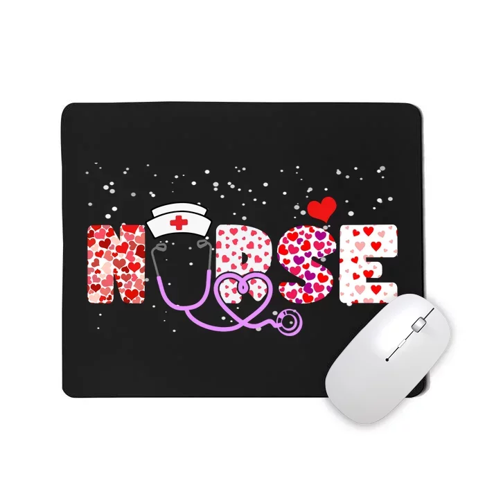 Valentines Day Nurse Logo Mousepad