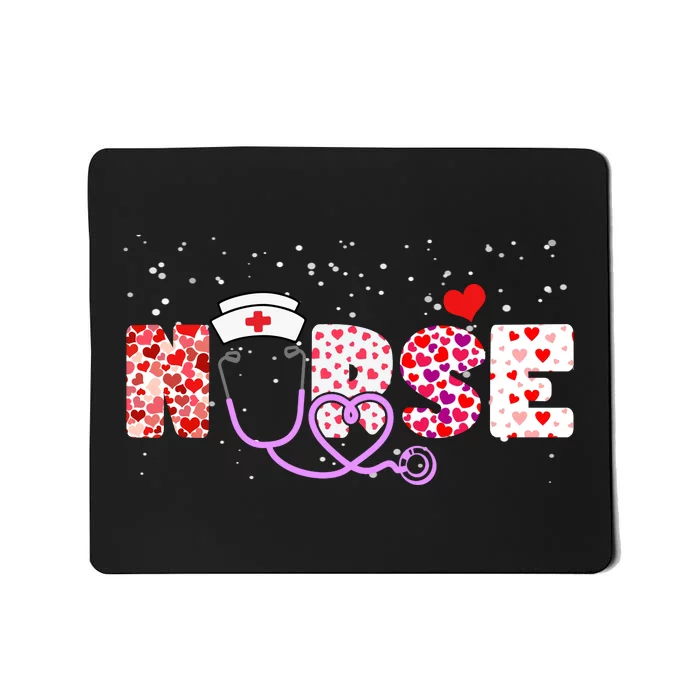 Valentines Day Nurse Logo Mousepad