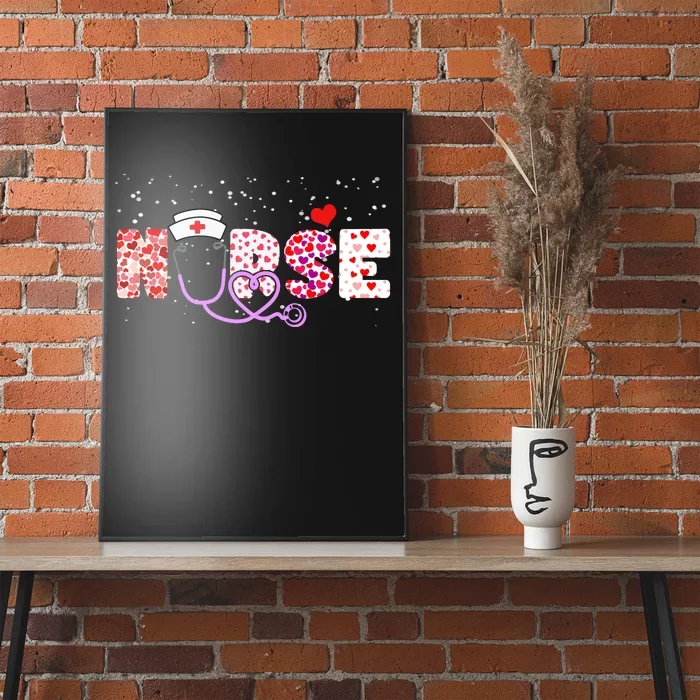 Valentines Day Nurse Logo Poster