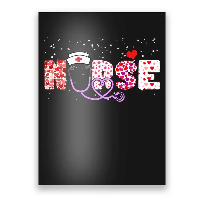 Valentines Day Nurse Logo Poster