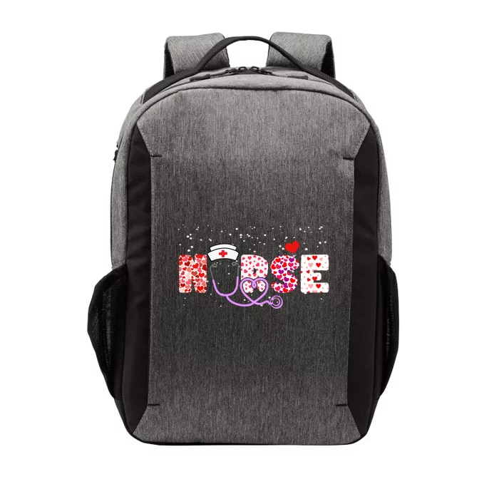 Valentines Day Nurse Logo Vector Backpack