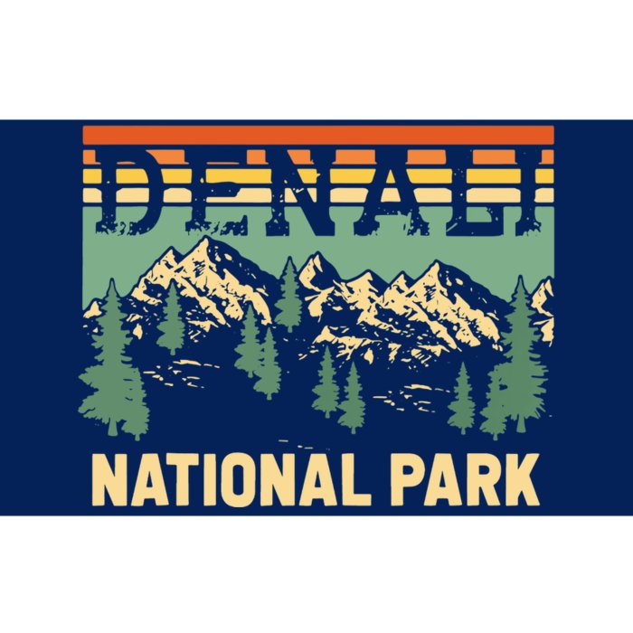 Vintage Denali National Park Denali Park Alaska Bumper Sticker