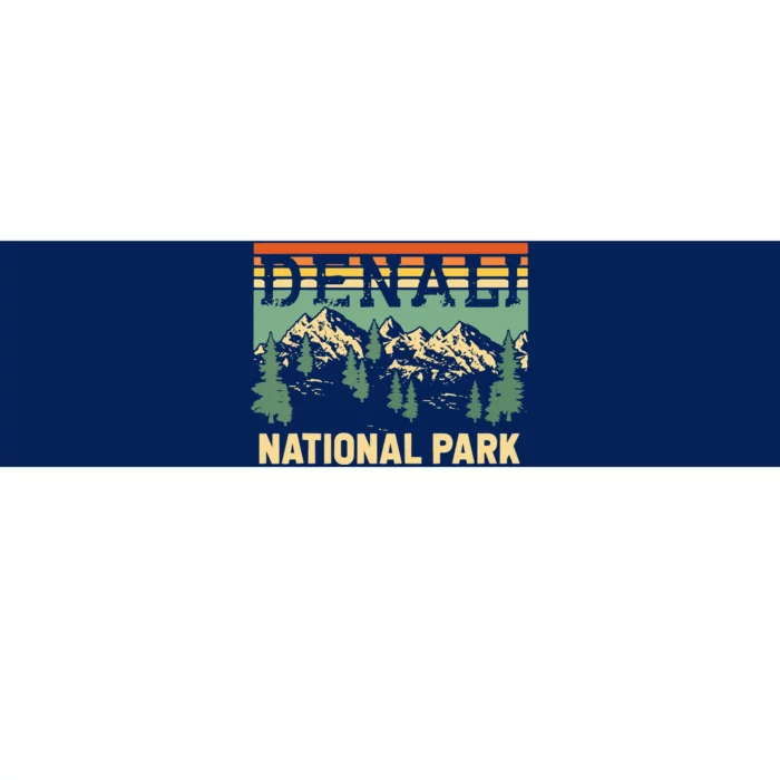 Vintage Denali National Park Denali Park Alaska Bumper Sticker