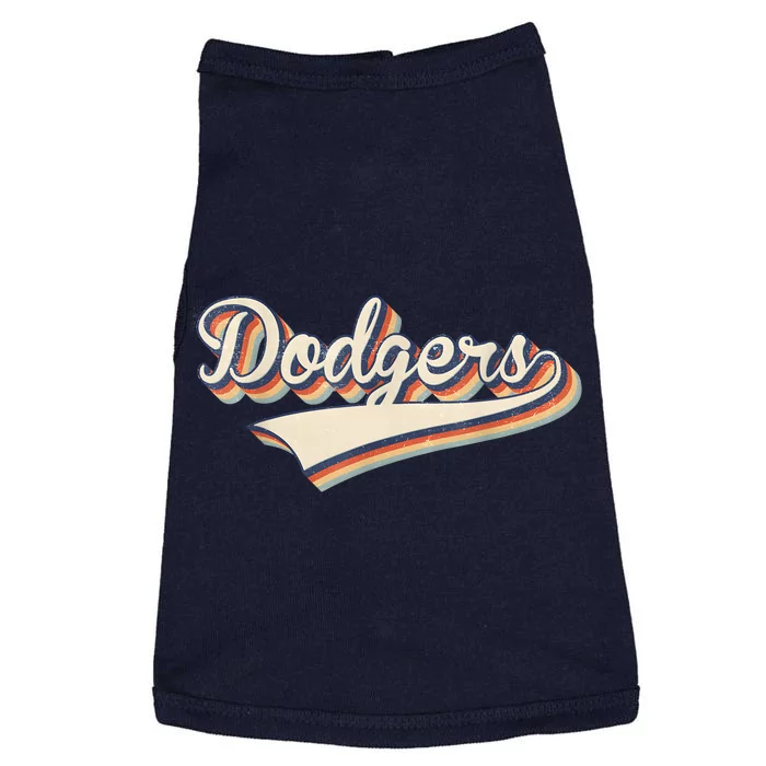 Vintage Dodgers Name Throwback Retro Apparel Gift Men Women Doggie Tank