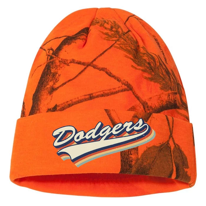 Vintage Dodgers Name Retro Style 70s 80s 90s Gift Women Kati - 12in Camo Beanie