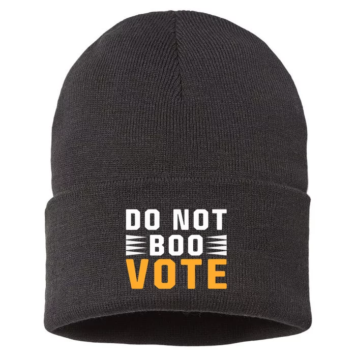 Vintage Do Not Boo Vote Obama Saying At Dnc 2024 Sustainable Knit Beanie