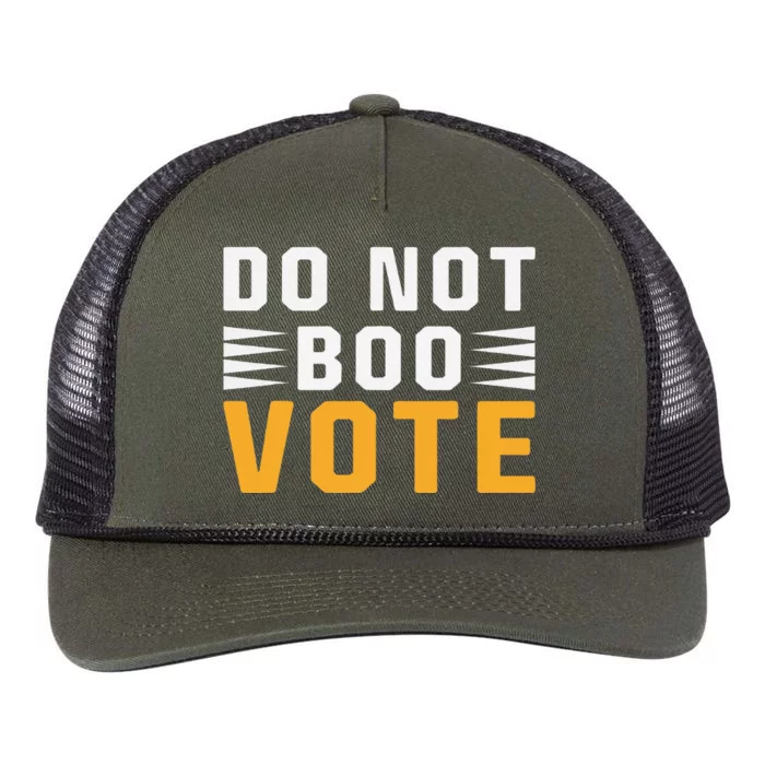 Vintage Do Not Boo Vote Obama Saying At Dnc 2024 Retro Rope Trucker Hat Cap