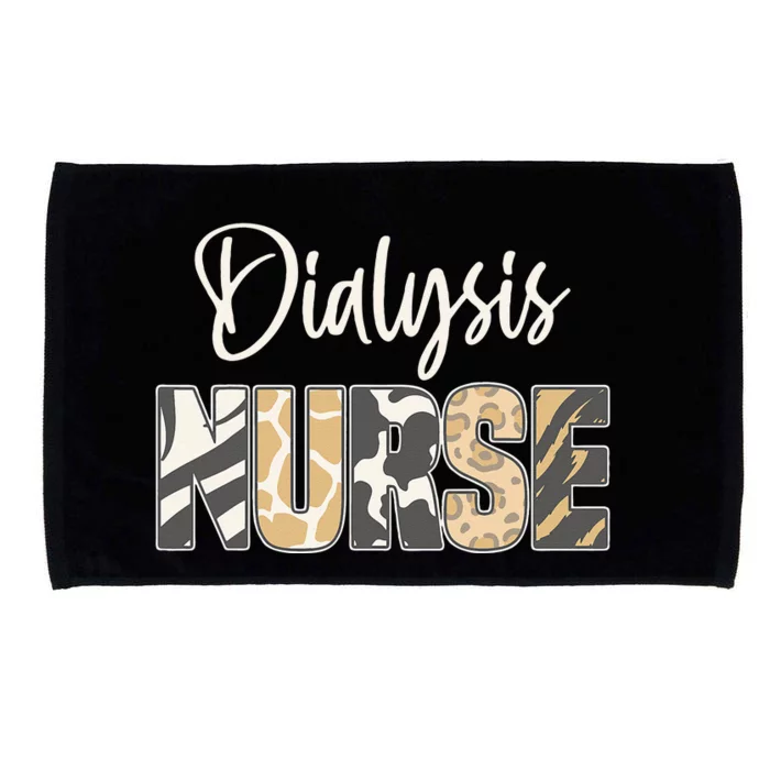 Vintage Dialysis Nurse Gifts For Heart Nephrology Nursing Microfiber Hand Towel