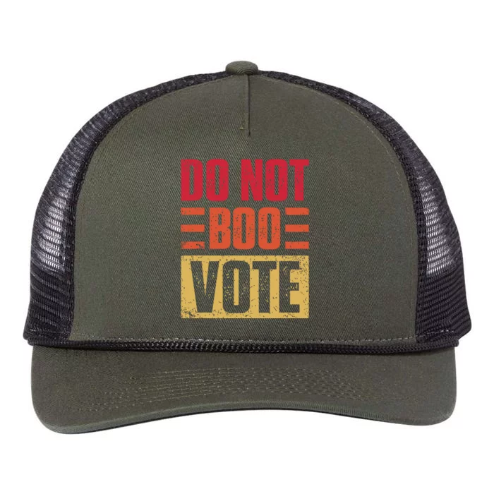 Vintage Do Not Boo Vote Obama Saying At Dnc 2024 Retro Rope Trucker Hat Cap