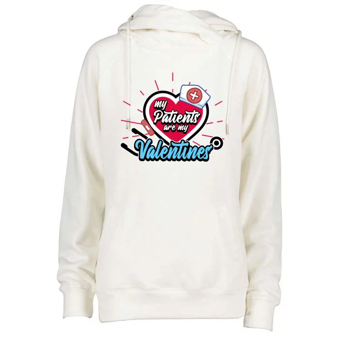 Valentines Day Nurse Cool Gift Womens Funnel Neck Pullover Hood