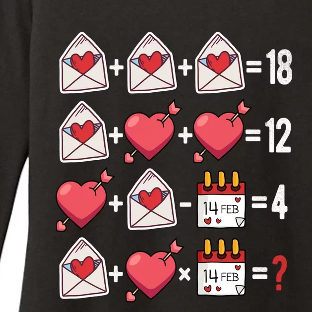 Valentines Day Order Of Operations Valentines Math Teacher Gift Womens CVC Long Sleeve Shirt