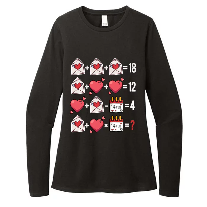 Valentines Day Order Of Operations Valentines Math Teacher Gift Womens CVC Long Sleeve Shirt