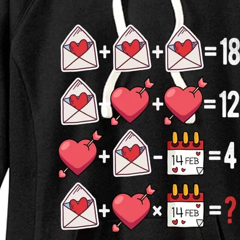 Valentines Day Order Of Operations Valentines Math Teacher Gift Women's Fleece Hoodie