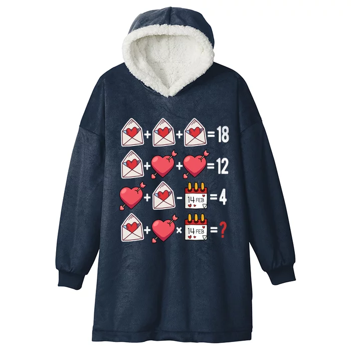 Valentines Day Order Of Operations Valentines Math Teacher Gift Hooded Wearable Blanket