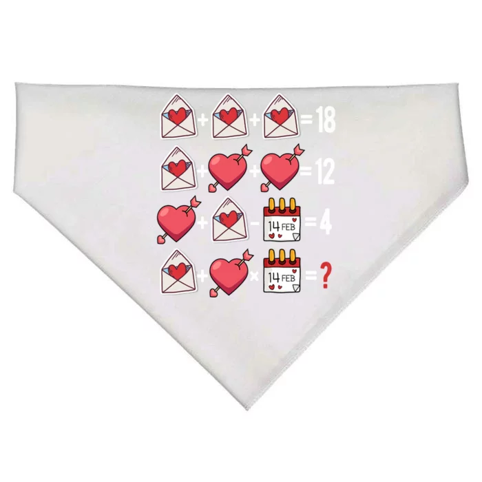 Valentines Day Order Of Operations Valentines Math Teacher Gift USA-Made Doggie Bandana