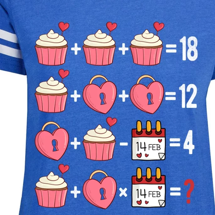 Valentines Day Order Of Operations Valentines Math Teacher Gift Enza Ladies Jersey Football T-Shirt