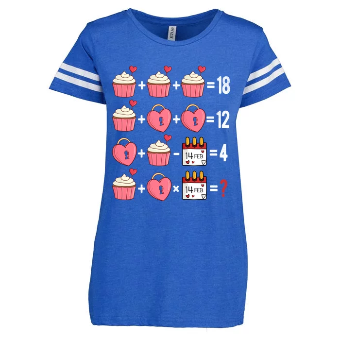 Valentines Day Order Of Operations Valentines Math Teacher Gift Enza Ladies Jersey Football T-Shirt