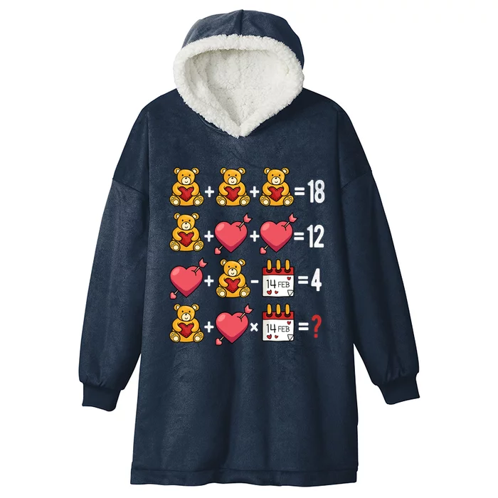 Valentines Day Order Of Operations Valentines Math Teacher Gift Hooded Wearable Blanket