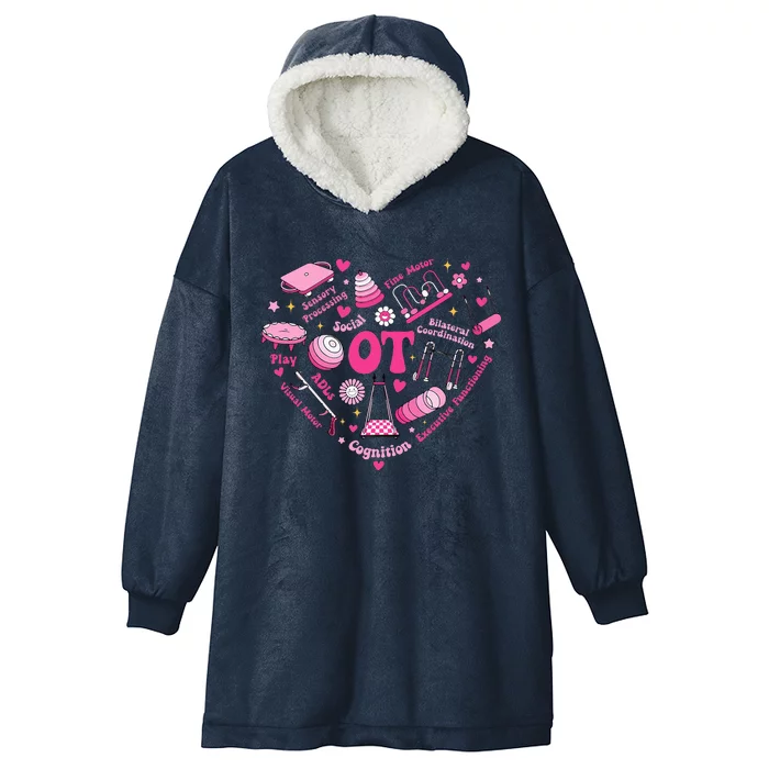 Valentine’S Day Ot Therapist Pediatric Occupational Therapy Hooded Wearable Blanket