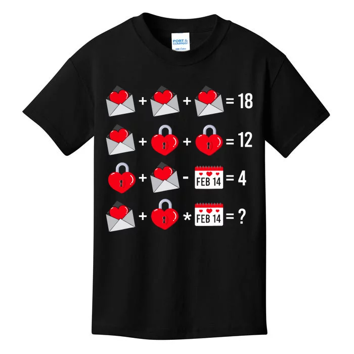 Valentines Day Order Of Operations Valentines Math Teacher Kids T-Shirt